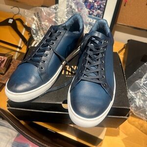 Thursday Boot Company Dark Blue Leather Sneakers